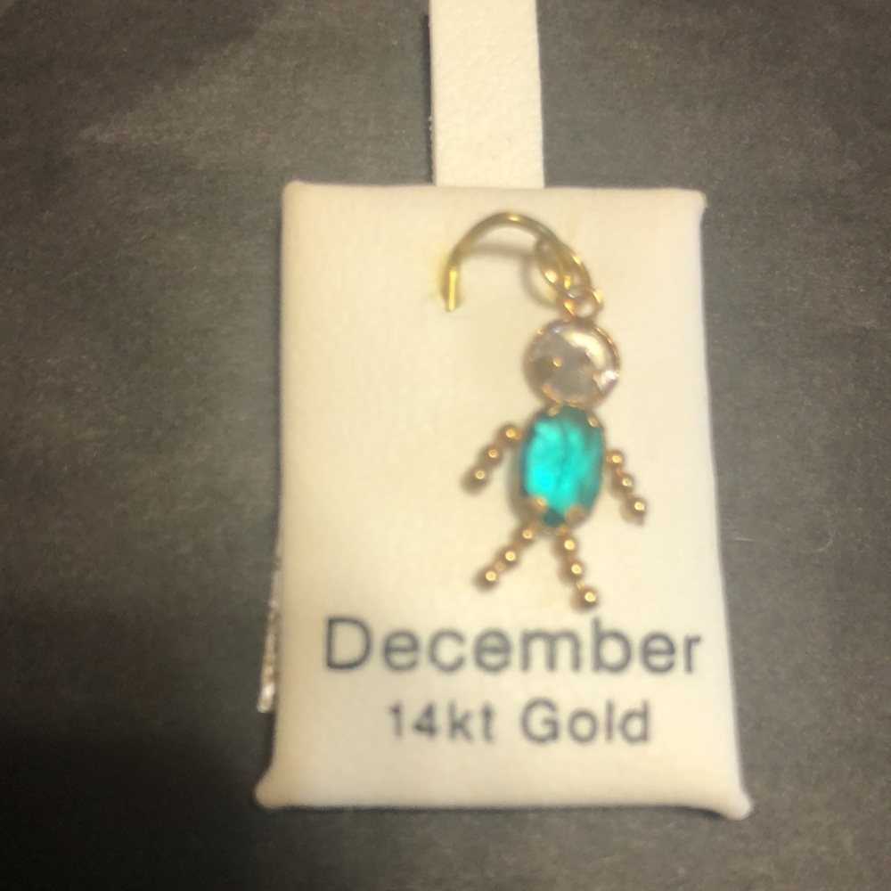 December Birthstone *14k* Gold Boy *FINAL PRICE*
